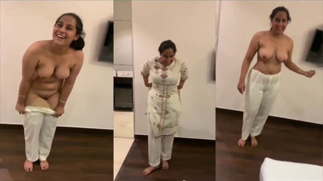 Desi GF Undressing, Rubbing Pussy, and Riding BF