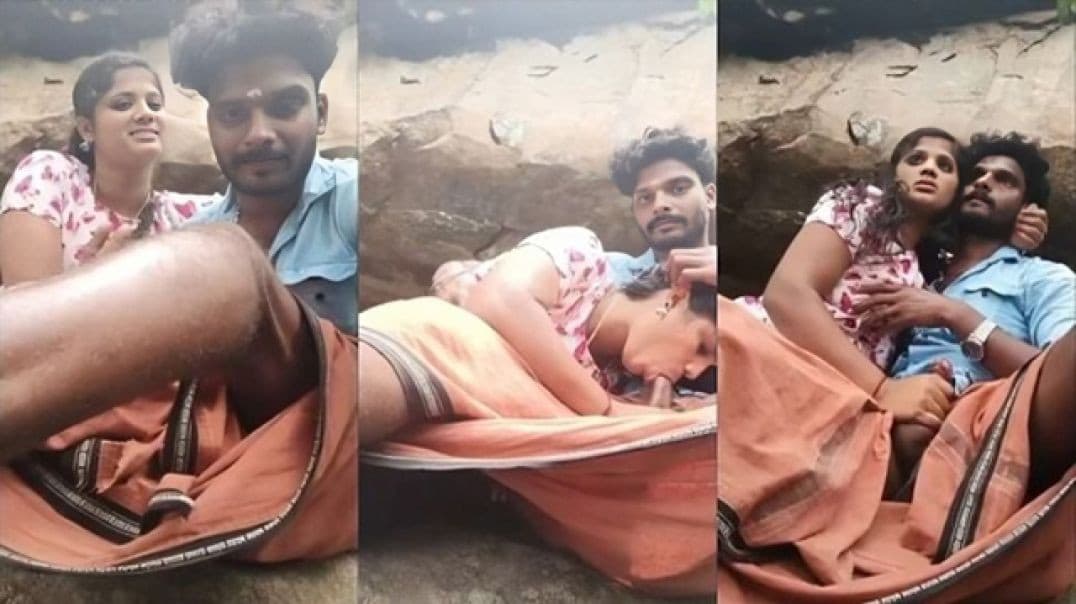 Mallu Girl Sucking Lover's Cock During Mountain Outdoor Sex