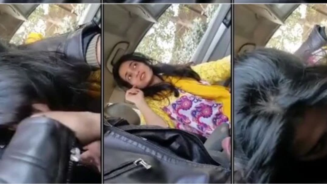 Pakistani Boyfriend Convinces Girlfriend for an Outdoor Blowjob in the Car