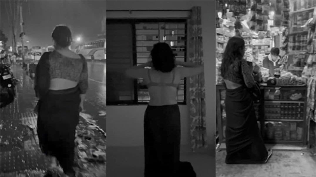 Running Rickshaw Raine Beauty Showing Off Her Assets to Outsiders on the Highway Road