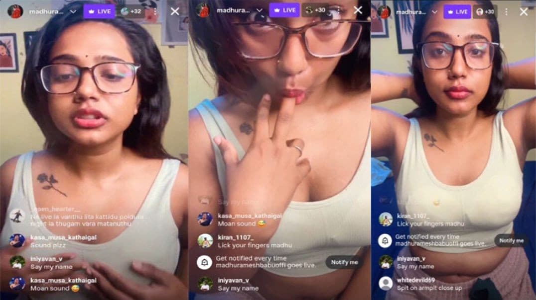 Tamil Insta Fame Madhumeetha Hot Spicy Live Chat HD