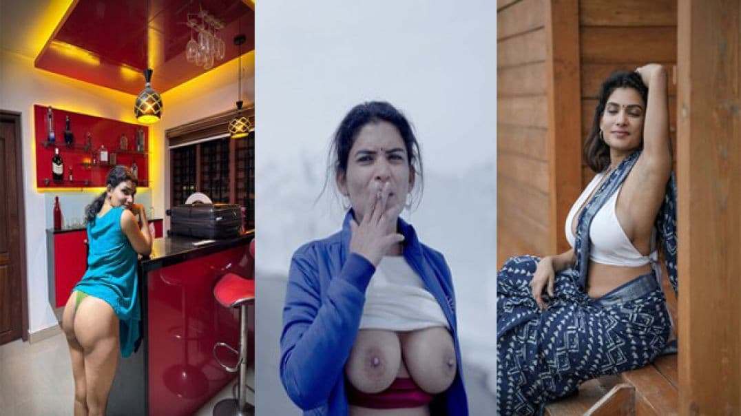 Resmi Nair Horny Strip and Pissing in the Snow