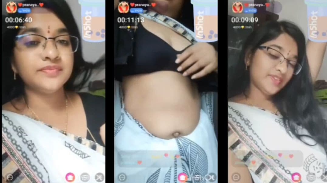 Sexy Telugu Aunty Pranaya Shows Her Nude Body While Stripping Her Saree