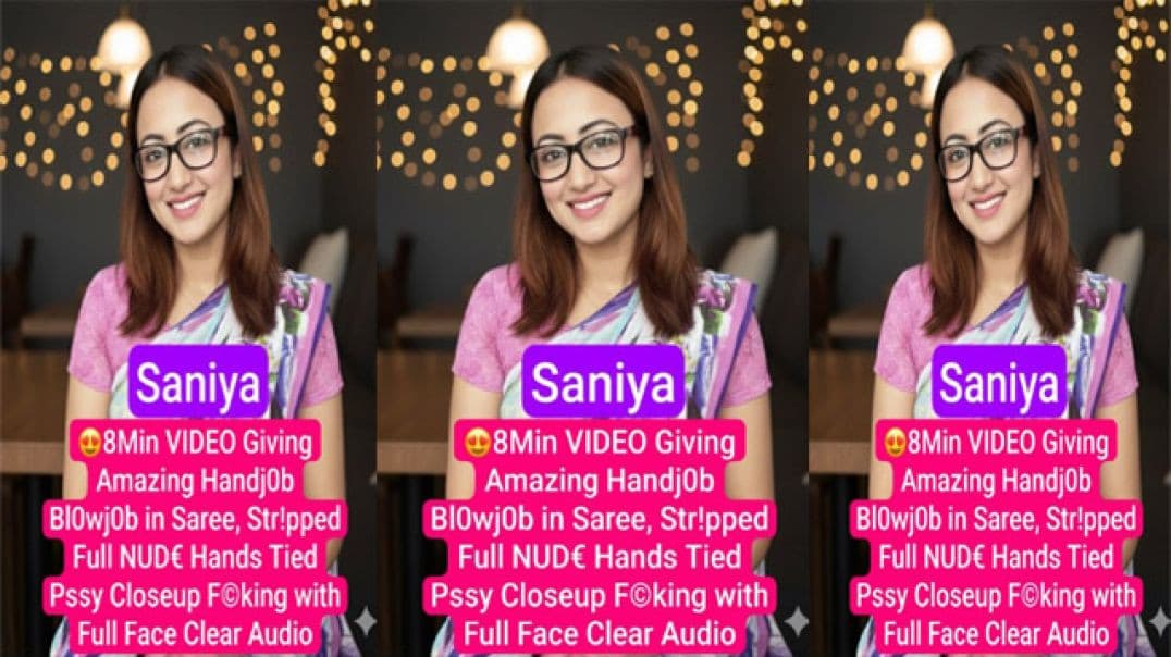 Indian NRI Saniya Giving Handjob Blowjob in Saree Closeup Fucking