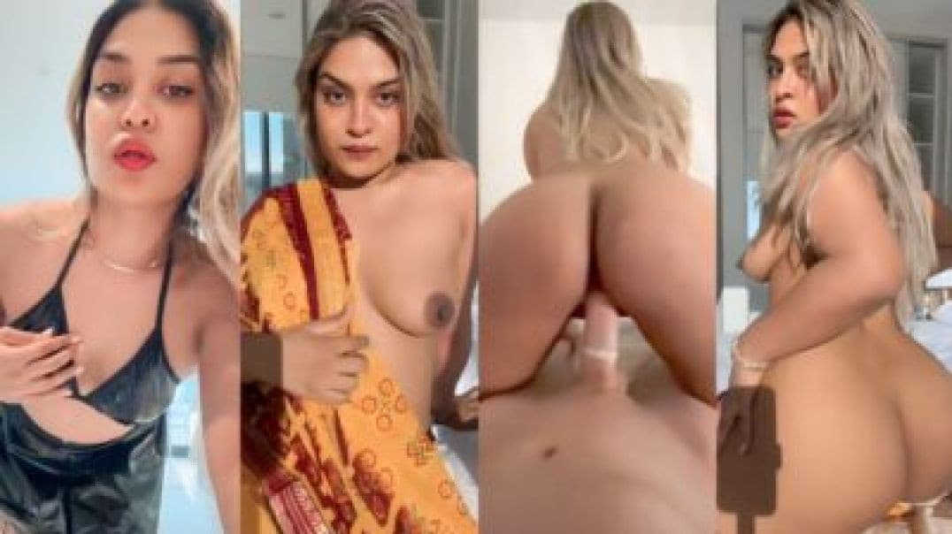 Sexy Girl Striptease in Sari & Hard Fuck