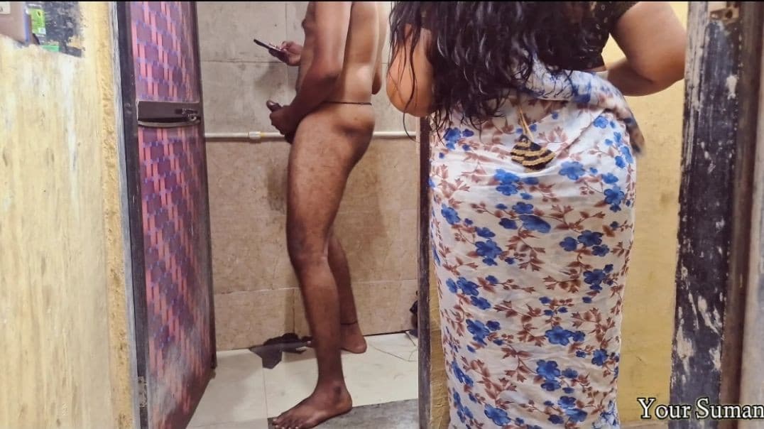 POV Indian Stepmom Caught in Bathroom and Feeling Horny
