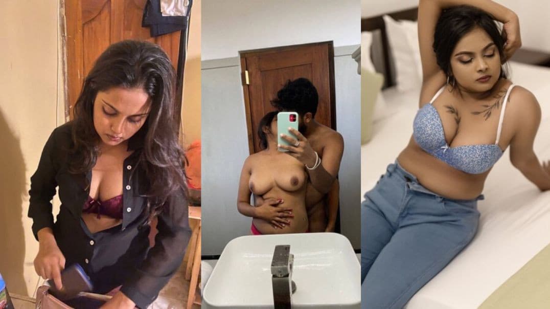 Beautiful Sri Lankan Girl Giving Blowjob Fucking in Missionary Doggy