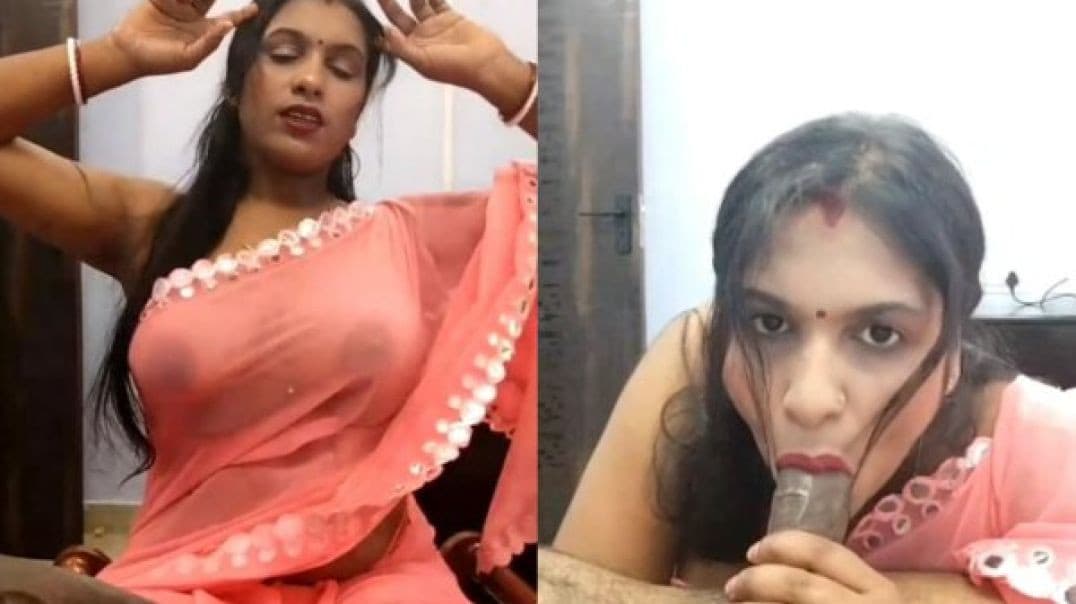 Desi Aunty Gives a Blowjob Recorded by Her Husband