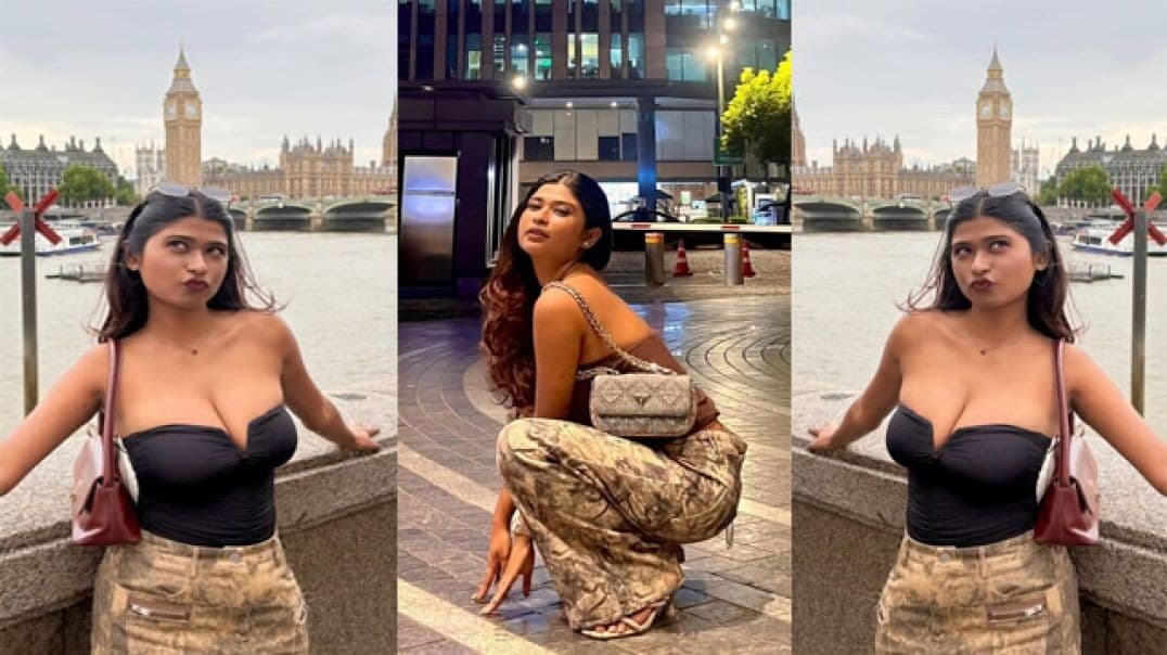 Sexy Indian Instagram Influencer Close Up Teasing