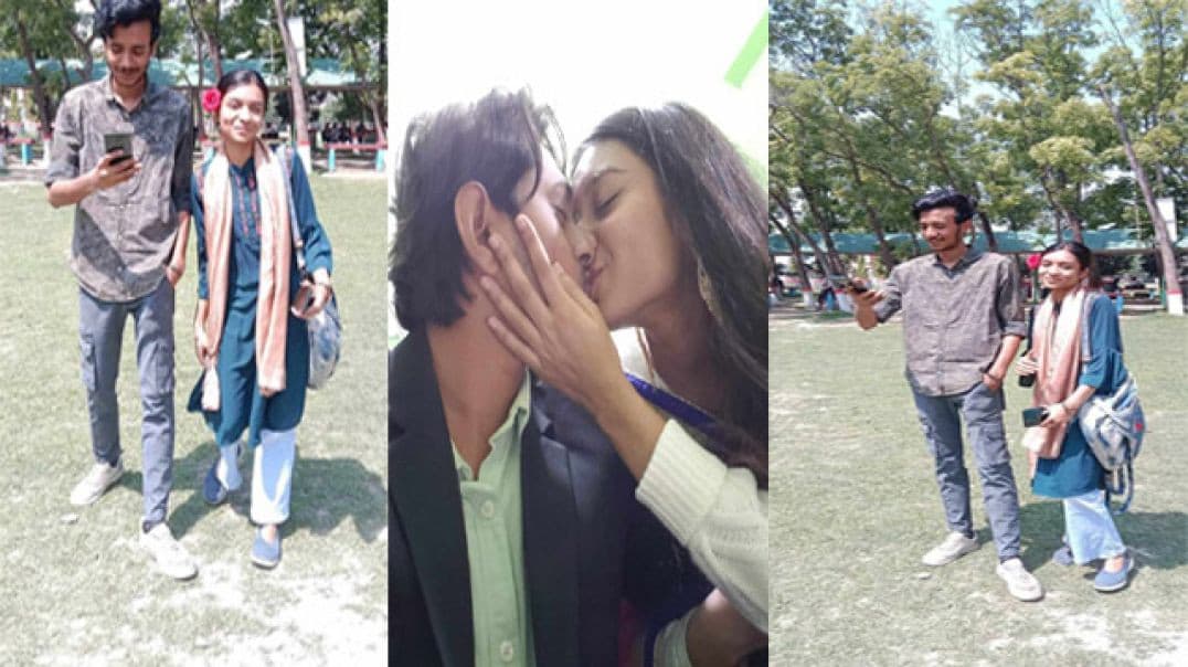 Cheater Girlfriend Shows Boobs and Kisses Best Friend