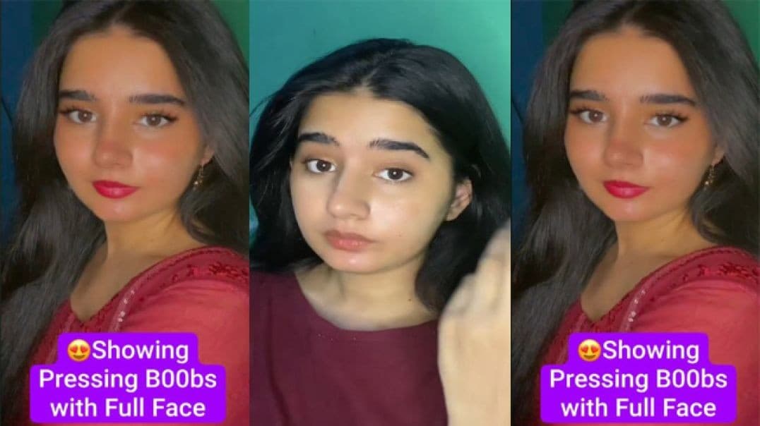Cute Instagram Influencer Most Demanded Viral Video Showing & Pressing Her Boobs with Full Face