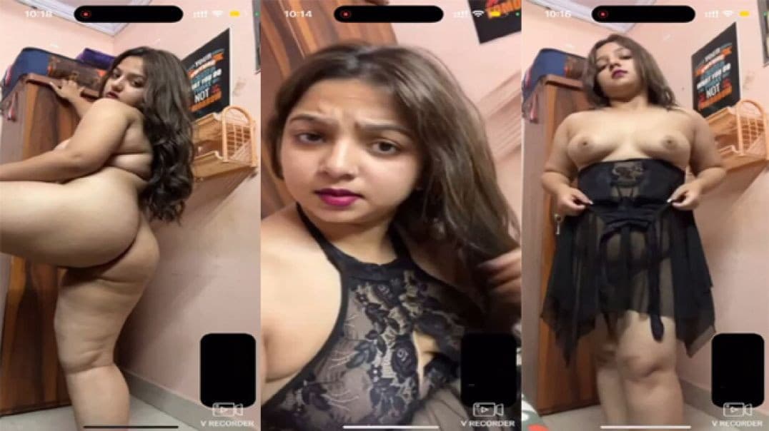 Beautiful Sexy Horny Chubby Girlfriend Teasing