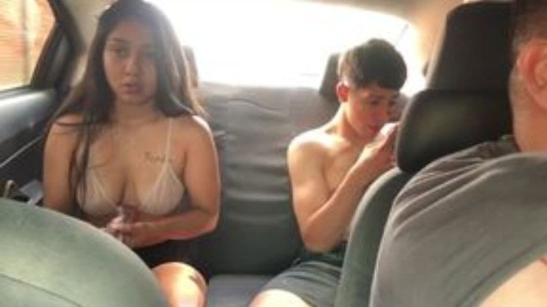 Hot Girlfriends Fuck in My Car