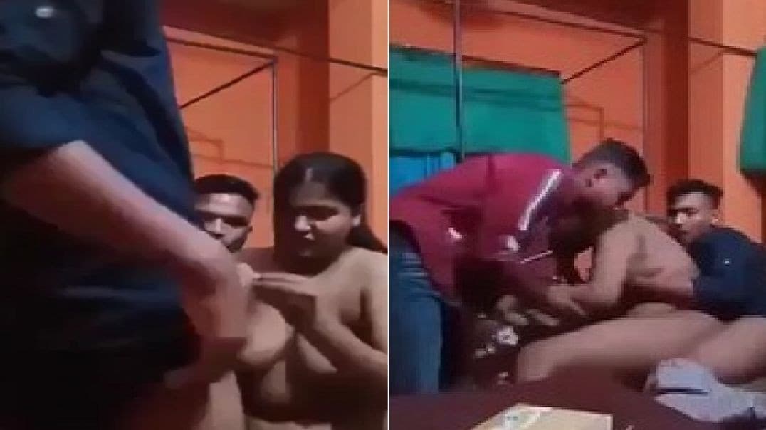 Paid Desi Randi in a Viral Threesome Home Sex Tape