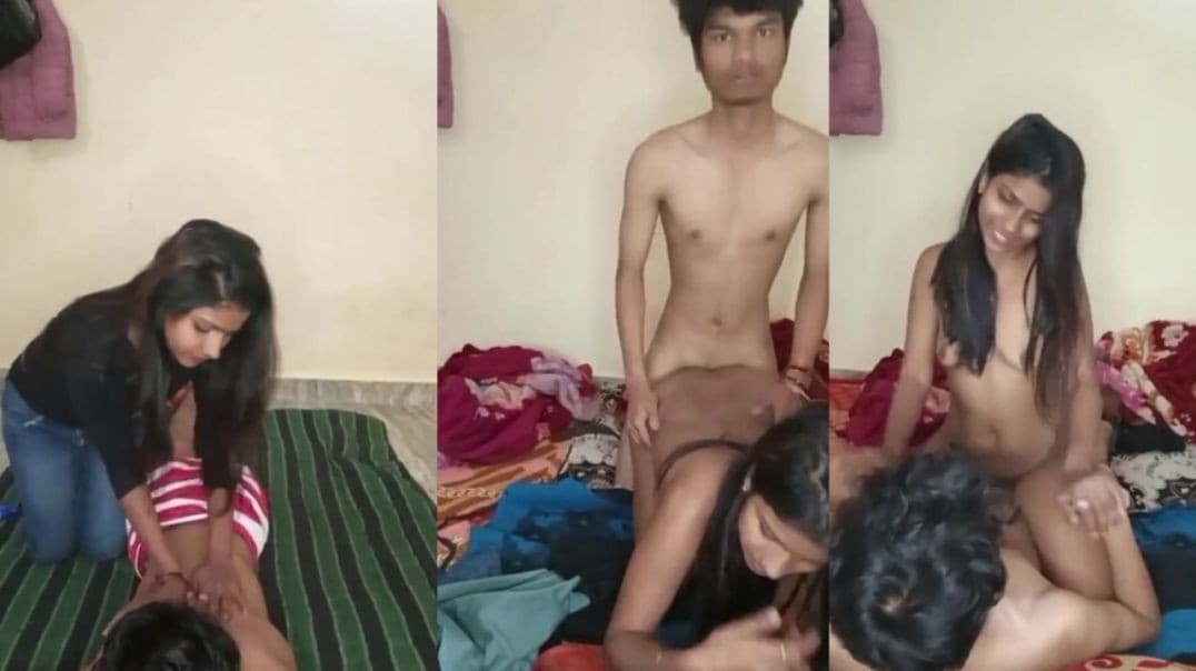 Desi GF Giving Massage to BF and Getting Fucked